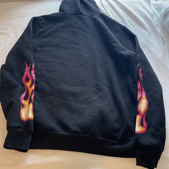 Orange Kiss Baby Girl Fire Hoodie - Picture 5 of 6